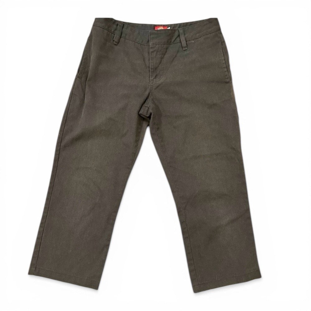Vintage Y2K Dickies Capri Pants Black 30x22 Rare!! Original red Dickies❣️